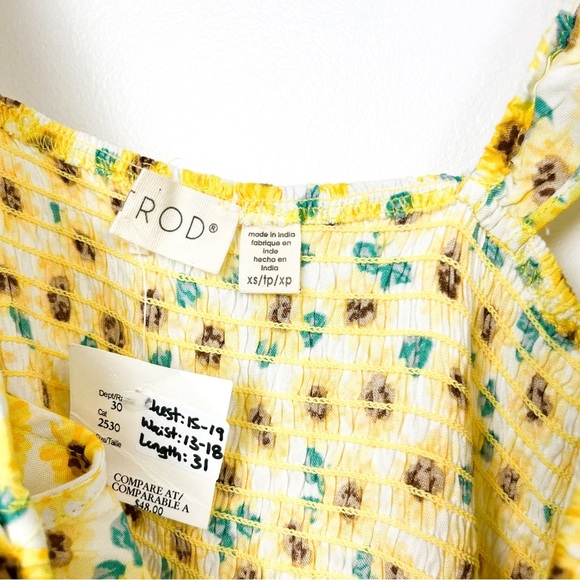 NWT Retrod Romper Yellow & White Sunflower Pattern - Picture 2 of 10